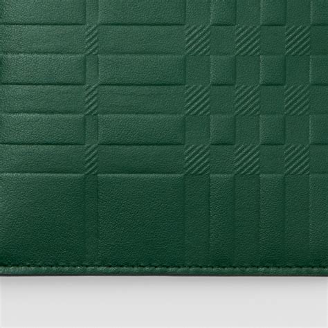 burberry embossed check bifold wallet|burberry men's credit card wallet.